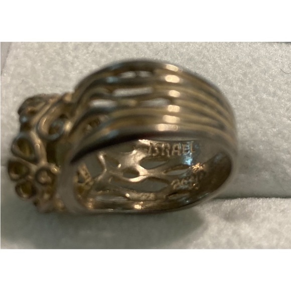 ☘️Israel Didae 925 Sterling Silver Light Green Amethyst Ring - Picture 3 of 6